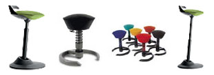 Verschiedene ergonomische Stühle der Firma Aeris