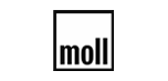 Schwarz-weißes Moll Logo